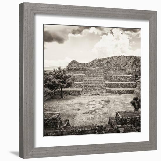 ¡Viva Mexico! Square Collection - Cantona Archaeological Ruins XII-Philippe Hugonnard-Framed Photographic Print