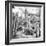 ¡Viva Mexico! Square Collection - Cardon Cactus B&W V-Philippe Hugonnard-Framed Photographic Print