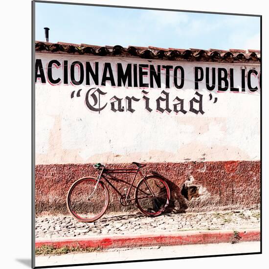 ¡Viva Mexico! Square Collection - "Caridad" Red Bike II-Philippe Hugonnard-Mounted Photographic Print