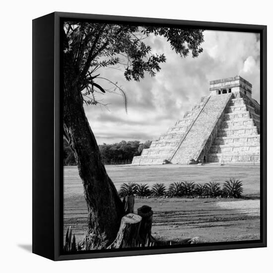 ¡Viva Mexico! Square Collection - Chichen Itza Pyramid I-Philippe Hugonnard-Framed Premier Image Canvas