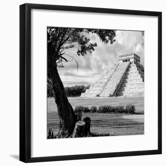 ¡Viva Mexico! Square Collection - Chichen Itza Pyramid I-Philippe Hugonnard-Framed Photographic Print