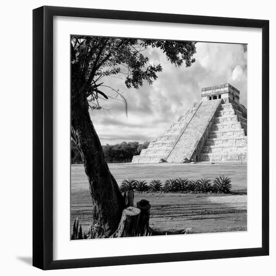 ¡Viva Mexico! Square Collection - Chichen Itza Pyramid I-Philippe Hugonnard-Framed Photographic Print