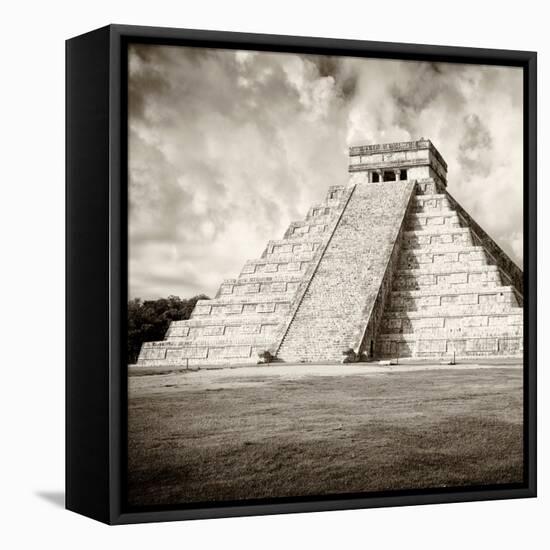 ¡Viva Mexico! Square Collection - Chichen Itza Pyramid III-Philippe Hugonnard-Framed Premier Image Canvas