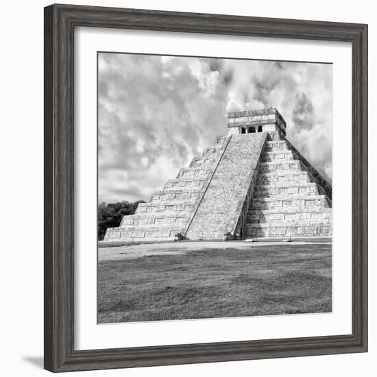 ¡Viva Mexico! Square Collection - Chichen Itza Pyramid IV-Philippe Hugonnard-Framed Photographic Print