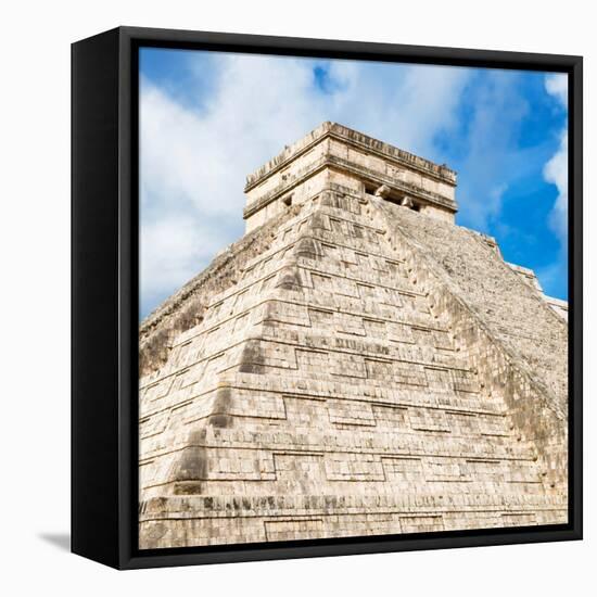 ¡Viva Mexico! Square Collection - Chichen Itza Pyramid IX-Philippe Hugonnard-Framed Premier Image Canvas