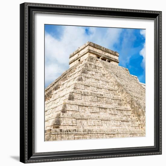 ¡Viva Mexico! Square Collection - Chichen Itza Pyramid IX-Philippe Hugonnard-Framed Photographic Print