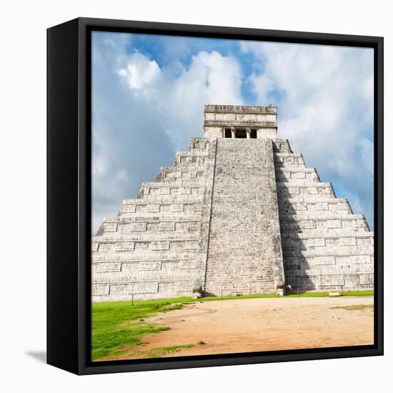 ¡Viva Mexico! Square Collection - Chichen Itza Pyramid V-Philippe Hugonnard-Framed Premier Image Canvas