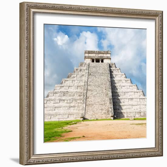 ¡Viva Mexico! Square Collection - Chichen Itza Pyramid V-Philippe Hugonnard-Framed Photographic Print