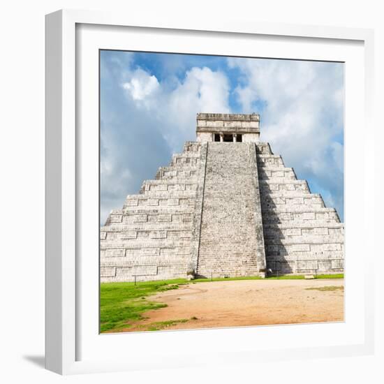 ¡Viva Mexico! Square Collection - Chichen Itza Pyramid V-Philippe Hugonnard-Framed Photographic Print