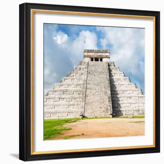 ¡Viva Mexico! Square Collection - Chichen Itza Pyramid V-Philippe Hugonnard-Framed Photographic Print