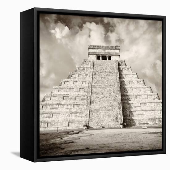 ¡Viva Mexico! Square Collection - Chichen Itza Pyramid VI-Philippe Hugonnard-Framed Premier Image Canvas