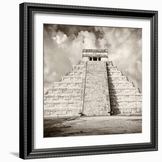 ¡Viva Mexico! Square Collection - Chichen Itza Pyramid VI-Philippe Hugonnard-Framed Photographic Print