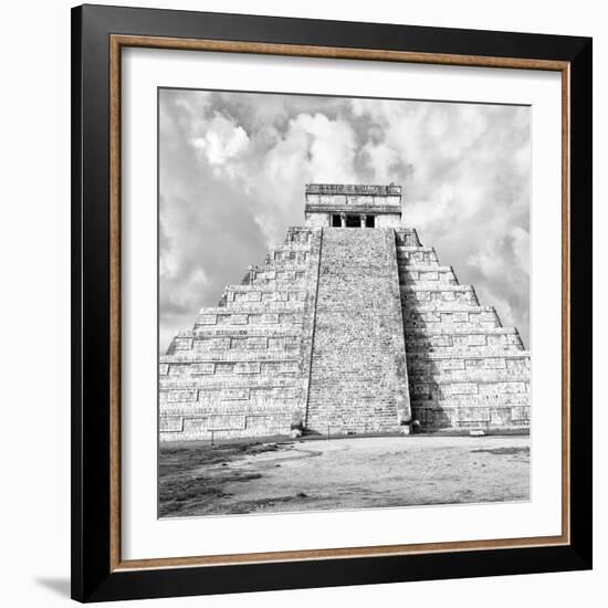 ¡Viva Mexico! Square Collection - Chichen Itza Pyramid VI-Philippe Hugonnard-Framed Photographic Print