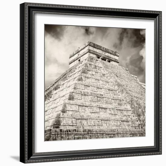 ¡Viva Mexico! Square Collection - Chichen Itza Pyramid X-Philippe Hugonnard-Framed Photographic Print