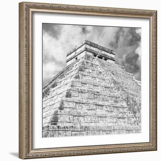 ¡Viva Mexico! Square Collection - Chichen Itza Pyramid XI-Philippe Hugonnard-Framed Photographic Print