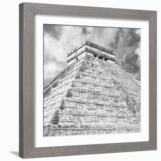 ¡Viva Mexico! Square Collection - Chichen Itza Pyramid XI-Philippe Hugonnard-Framed Photographic Print