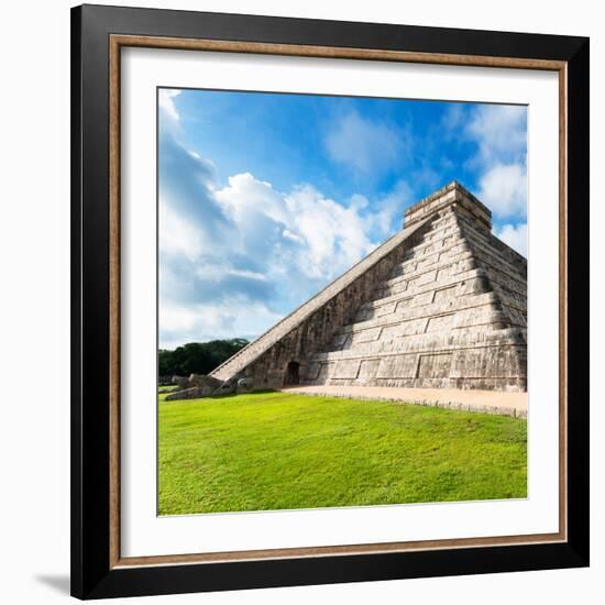 ¡Viva Mexico! Square Collection - Chichen Itza Pyramid XII-Philippe Hugonnard-Framed Photographic Print