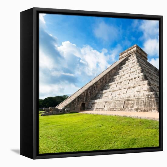 ¡Viva Mexico! Square Collection - Chichen Itza Pyramid XII-Philippe Hugonnard-Framed Premier Image Canvas