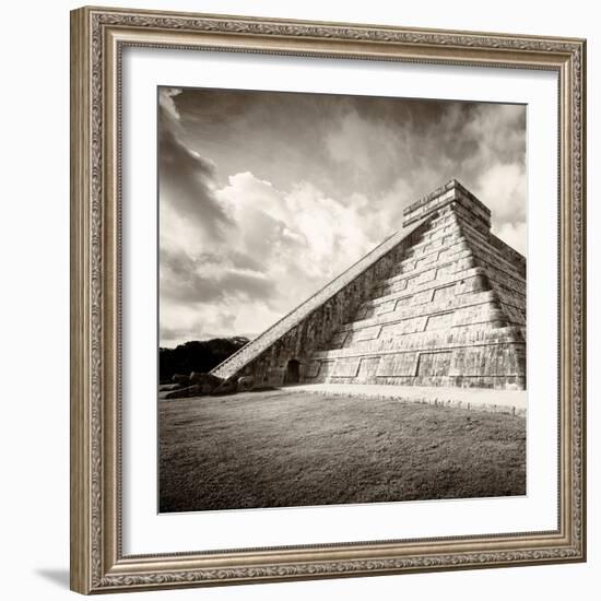 ¡Viva Mexico! Square Collection - Chichen Itza Pyramid XIV-Philippe Hugonnard-Framed Photographic Print