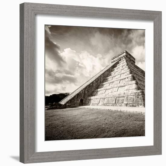 ¡Viva Mexico! Square Collection - Chichen Itza Pyramid XIV-Philippe Hugonnard-Framed Photographic Print