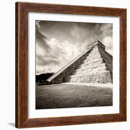 ¡Viva Mexico! Square Collection - Chichen Itza Pyramid XIV-Philippe Hugonnard-Framed Photographic Print