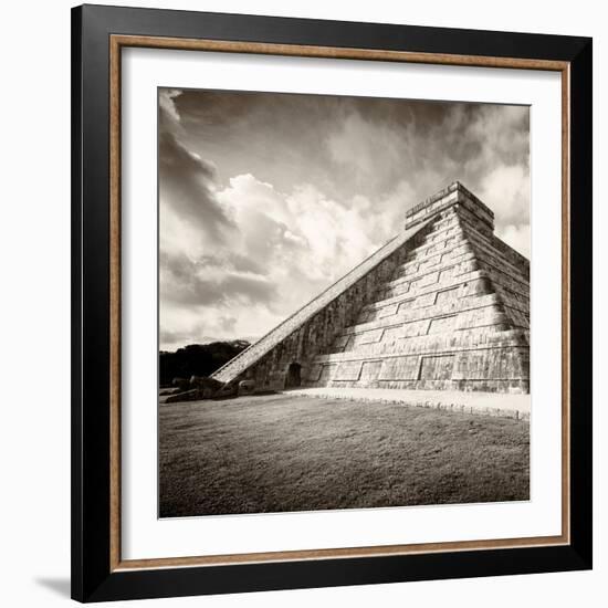 ¡Viva Mexico! Square Collection - Chichen Itza Pyramid XIV-Philippe Hugonnard-Framed Photographic Print