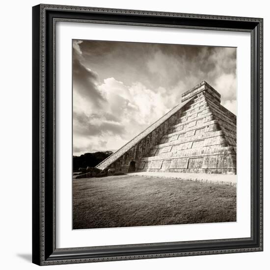 ¡Viva Mexico! Square Collection - Chichen Itza Pyramid XIV-Philippe Hugonnard-Framed Photographic Print