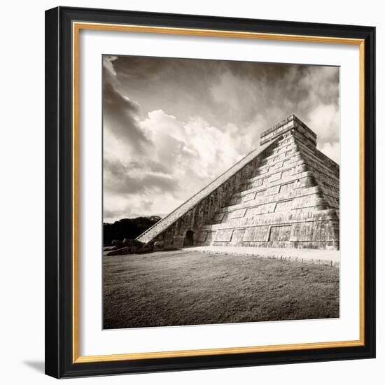 ¡Viva Mexico! Square Collection - Chichen Itza Pyramid XIV-Philippe Hugonnard-Framed Photographic Print