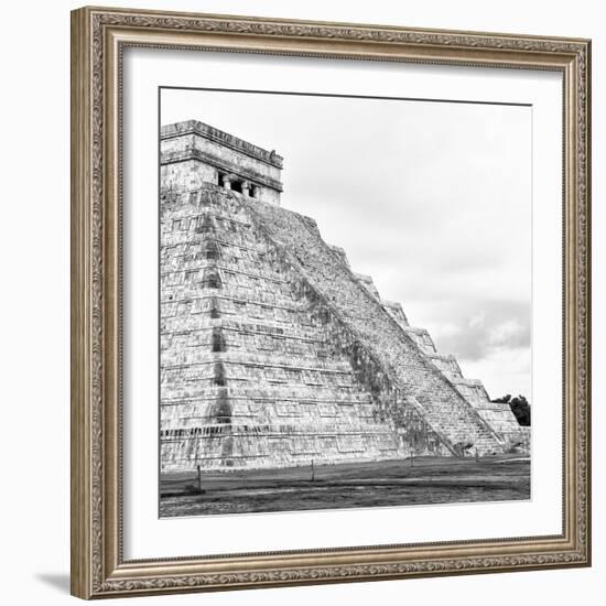 ¡Viva Mexico! Square Collection - Chichen Itza Pyramid XIX-Philippe Hugonnard-Framed Photographic Print