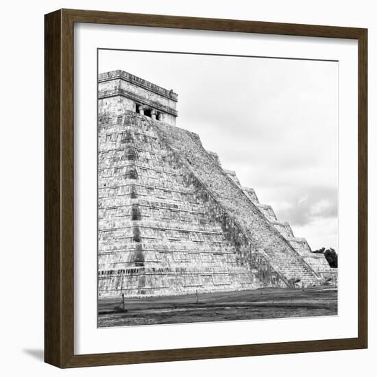 ¡Viva Mexico! Square Collection - Chichen Itza Pyramid XIX-Philippe Hugonnard-Framed Photographic Print