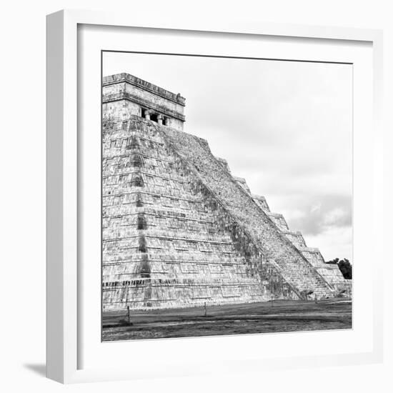 ¡Viva Mexico! Square Collection - Chichen Itza Pyramid XIX-Philippe Hugonnard-Framed Photographic Print