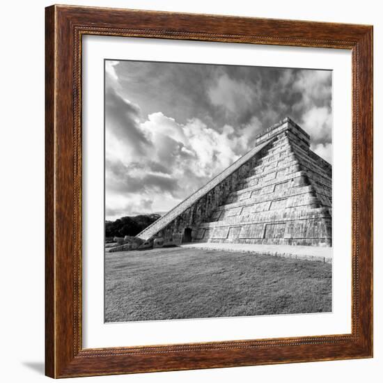 ¡Viva Mexico! Square Collection - Chichen Itza Pyramid XV-Philippe Hugonnard-Framed Photographic Print