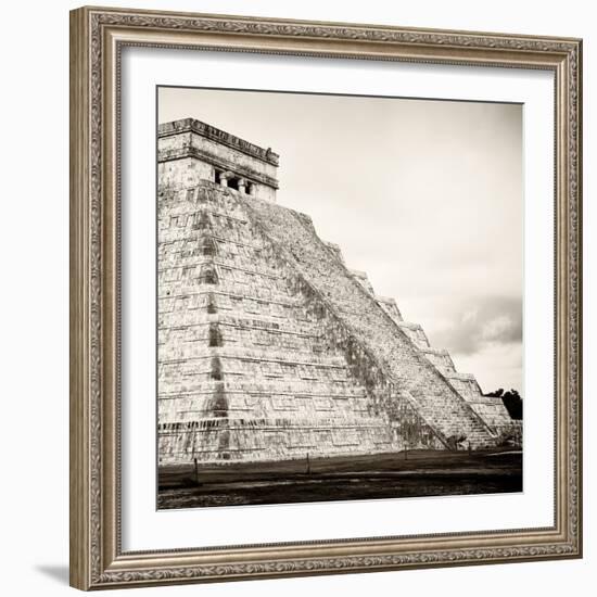 ¡Viva Mexico! Square Collection - Chichen Itza Pyramid XVIII-Philippe Hugonnard-Framed Photographic Print