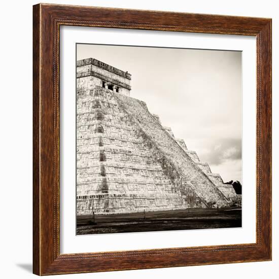 ¡Viva Mexico! Square Collection - Chichen Itza Pyramid XVIII-Philippe Hugonnard-Framed Photographic Print