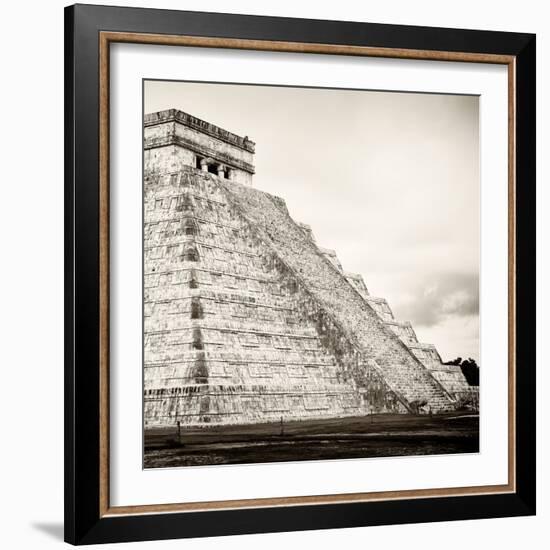 ¡Viva Mexico! Square Collection - Chichen Itza Pyramid XVIII-Philippe Hugonnard-Framed Photographic Print