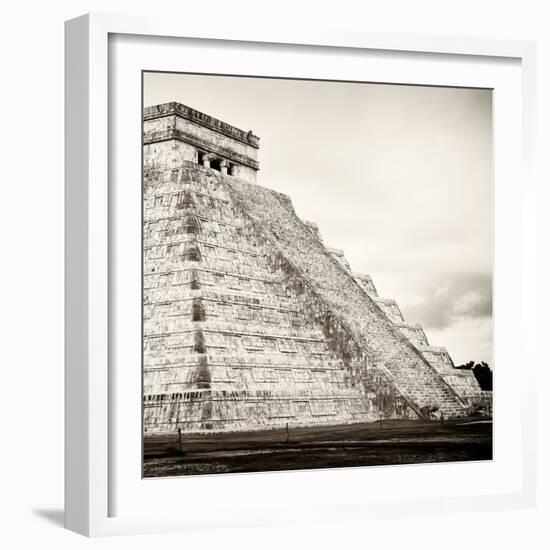 ¡Viva Mexico! Square Collection - Chichen Itza Pyramid XVIII-Philippe Hugonnard-Framed Photographic Print