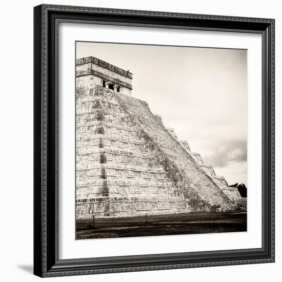 ¡Viva Mexico! Square Collection - Chichen Itza Pyramid XVIII-Philippe Hugonnard-Framed Photographic Print