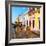 ¡Viva Mexico! Square Collection - Coloful Street in Campeche-Philippe Hugonnard-Framed Photographic Print