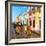 ¡Viva Mexico! Square Collection - Coloful Street in Campeche-Philippe Hugonnard-Framed Photographic Print