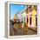 ¡Viva Mexico! Square Collection - Coloful Street in Campeche-Philippe Hugonnard-Framed Premier Image Canvas