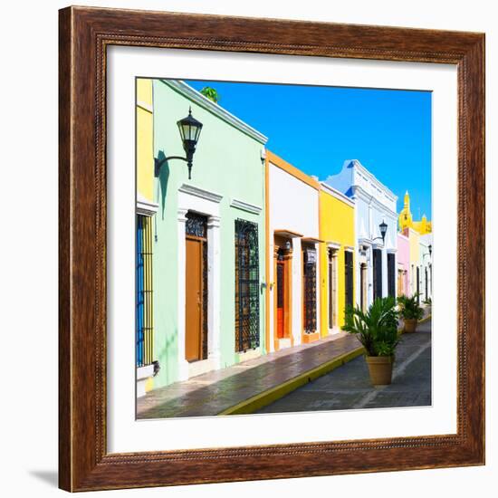 ¡Viva Mexico! Square Collection - Coloful Street V-Philippe Hugonnard-Framed Photographic Print