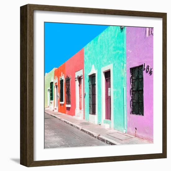 ¡Viva Mexico! Square Collection - Coloful Street VII-Philippe Hugonnard-Framed Photographic Print