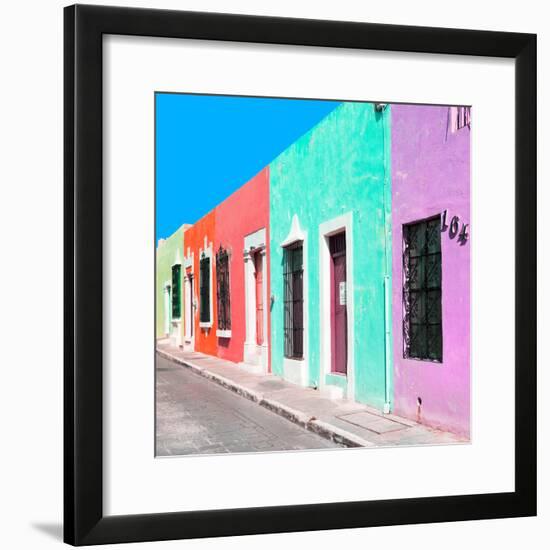 ¡Viva Mexico! Square Collection - Coloful Street VII-Philippe Hugonnard-Framed Photographic Print