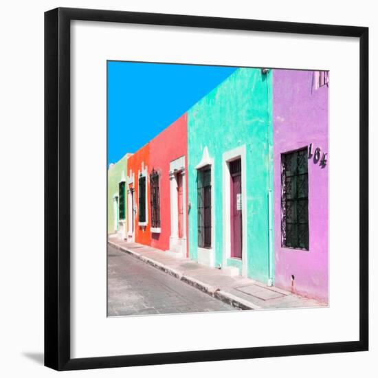 ¡Viva Mexico! Square Collection - Coloful Street VII-Philippe Hugonnard-Framed Photographic Print