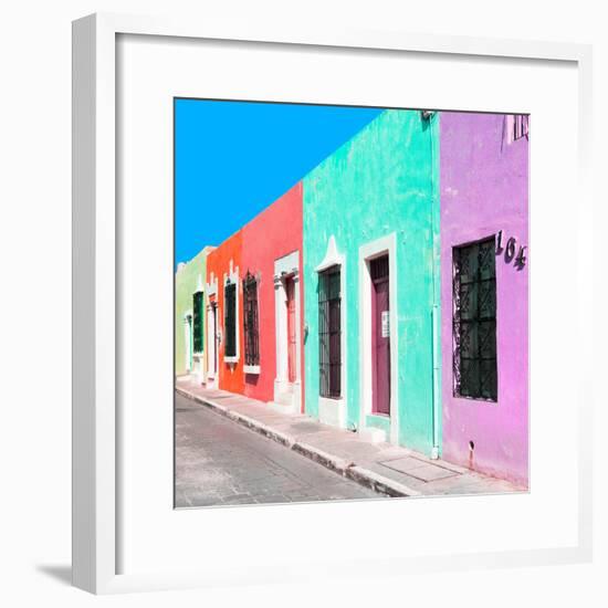 ¡Viva Mexico! Square Collection - Coloful Street VII-Philippe Hugonnard-Framed Photographic Print