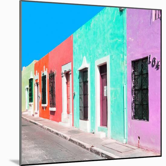 ¡Viva Mexico! Square Collection - Coloful Street VII-Philippe Hugonnard-Mounted Photographic Print