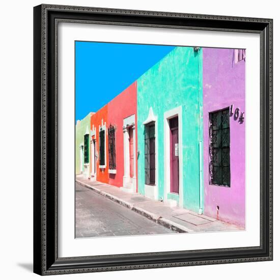 ¡Viva Mexico! Square Collection - Coloful Street VII-Philippe Hugonnard-Framed Photographic Print