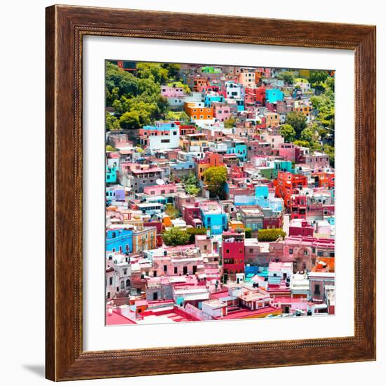 ¡Viva Mexico! Square Collection - Colorful Guanajuato VII-Philippe Hugonnard-Framed Photographic Print