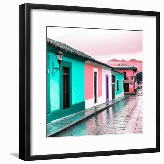 ¡Viva Mexico! Square Collection - Colorful Street in San Cristobal III-Philippe Hugonnard-Framed Photographic Print