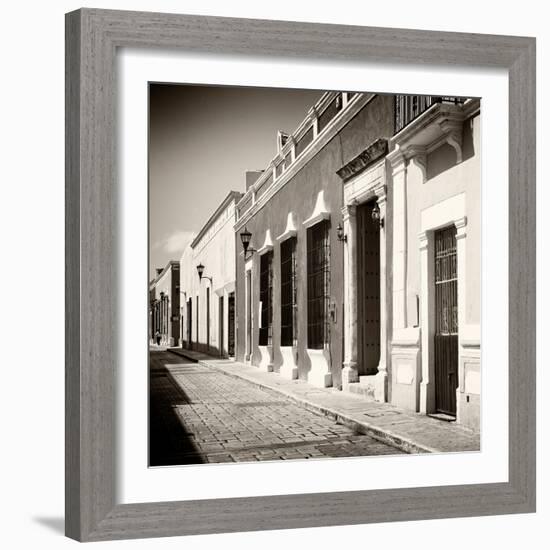 ¡Viva Mexico! Square Collection - Colorful Street V - Campeche-Philippe Hugonnard-Framed Photographic Print